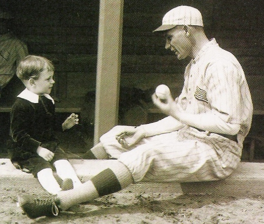 rube marquard with child
