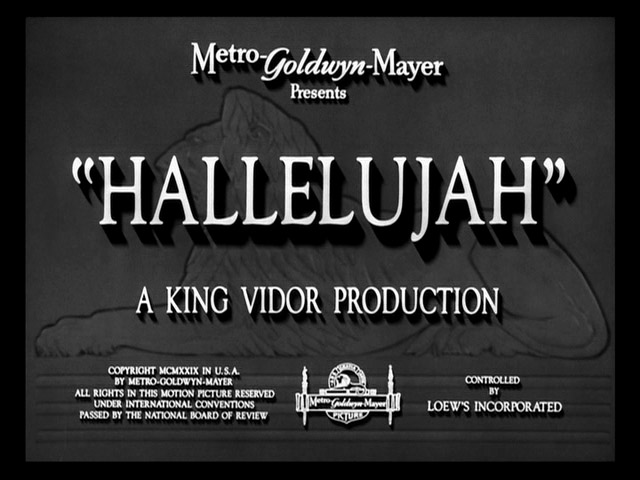 hallelujah1929dvd